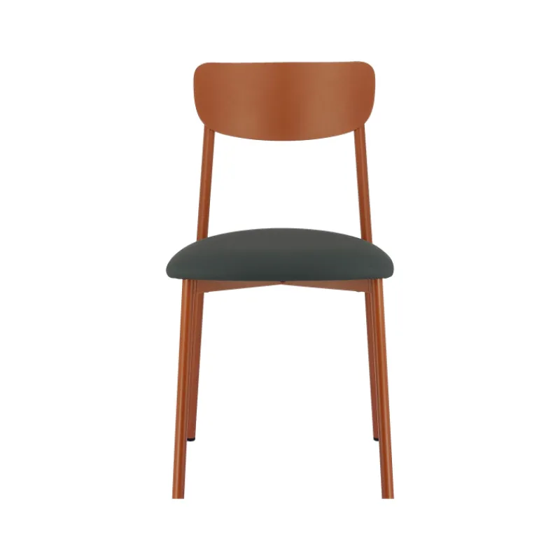 Carrier Colette ® Chaise française en métal avec assise en simili rembourrée* Chaise De Cuisine|Chaise De Salle à Manger