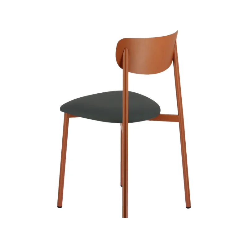 Carrier Colette ® Chaise française en métal avec assise en simili rembourrée* Chaise De Cuisine|Chaise De Salle à Manger