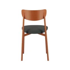 Carrier Colette ® Chaise française en métal avec assise en simili rembourrée* Chaise De Cuisine|Chaise De Salle à Manger