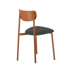 Carrier Colette ® Chaise française en métal avec assise en simili rembourrée* Chaise De Cuisine|Chaise De Salle à Manger