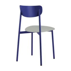 Carrier Colette ® Chaise française en métal avec assise en simili rembourrée* Chaise De Cuisine|Chaise De Salle à Manger