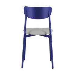 Carrier Colette ® Chaise française en métal avec assise en simili rembourrée* Chaise De Cuisine|Chaise De Salle à Manger
