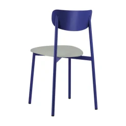 Carrier Colette ® Chaise française en métal avec assise en simili rembourrée* Chaise De Cuisine|Chaise De Salle à Manger