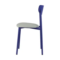 Carrier Colette ® Chaise française en métal avec assise en simili rembourrée* Chaise De Cuisine|Chaise De Salle à Manger