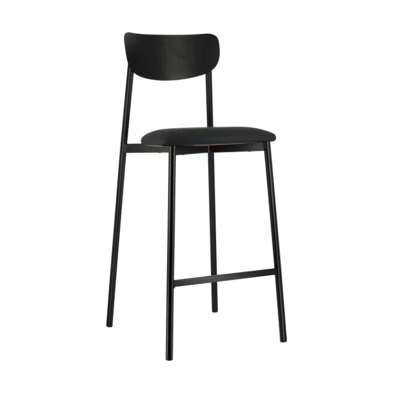 Carrier Colette ® Tabouret snack français en métal avec assise en simili rembourrée* Tabouret Snack (assise +/- 65 Cm)|Tabouret De Bar (assise +/- 80 Cm)