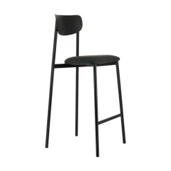 Carrier Colette ® Tabouret snack français en métal avec assise en simili rembourrée* Tabouret Snack (assise +/- 65 Cm)|Tabouret De Bar (assise +/- 80 Cm)