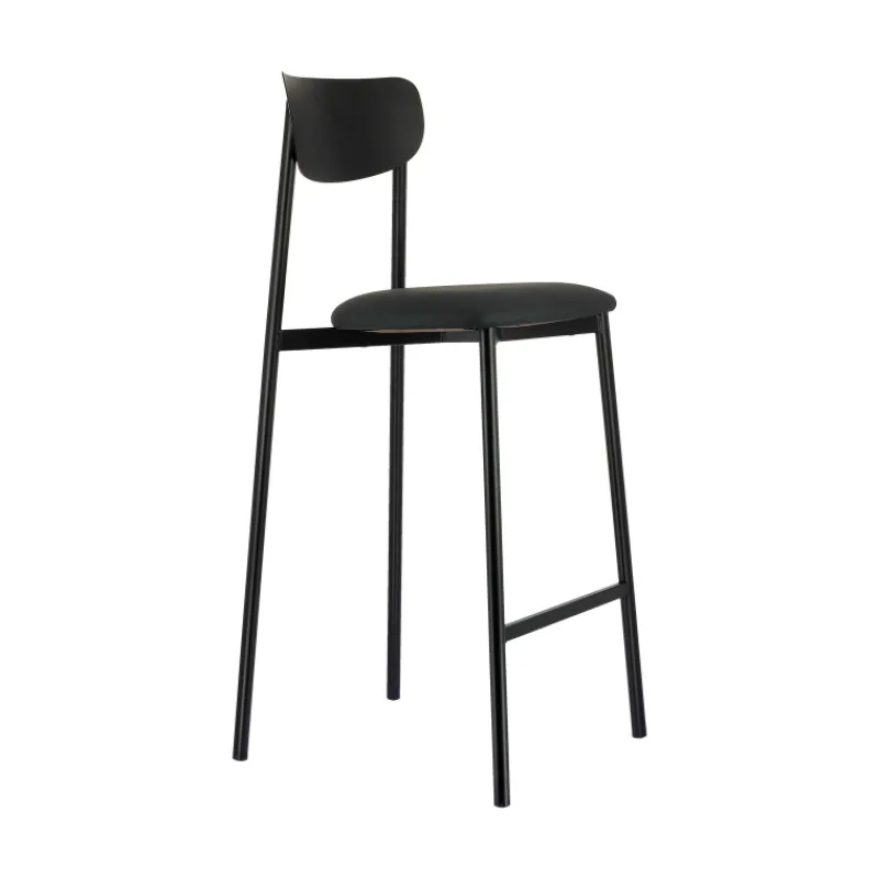 Carrier Colette ® Tabouret snack français en métal avec assise en simili rembourrée* Tabouret Snack (assise +/- 65 Cm)|Tabouret De Bar (assise +/- 80 Cm)