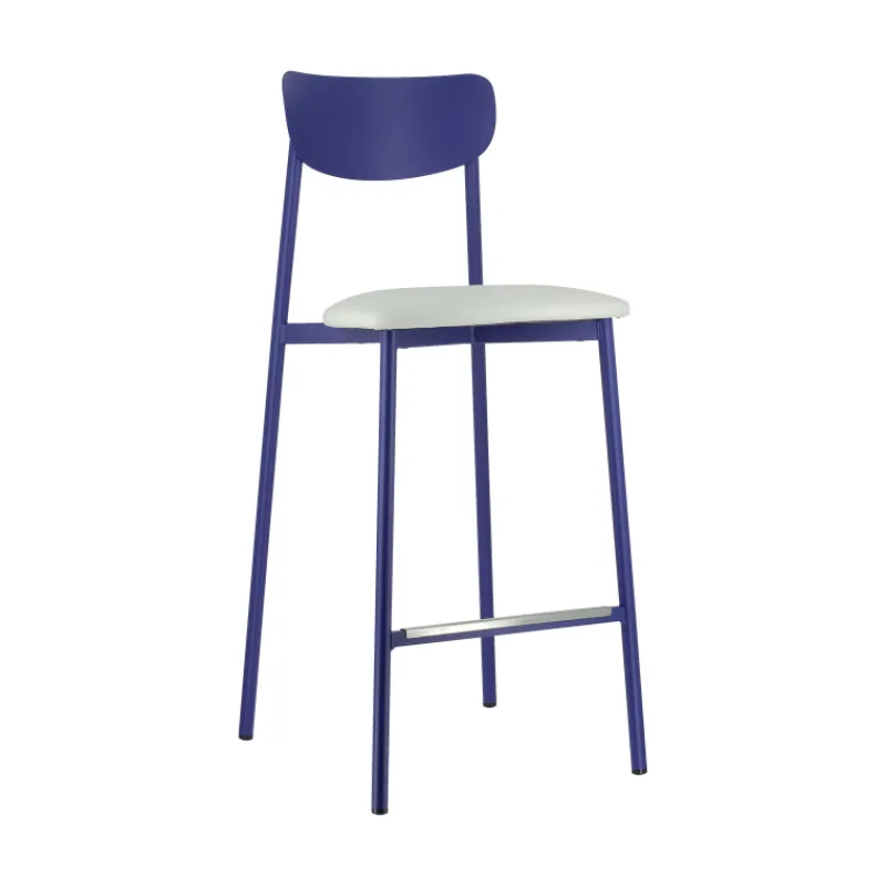 Carrier Colette ® Tabouret snack français en métal avec assise en simili rembourrée* Tabouret Snack (assise +/- 65 Cm)|Tabouret De Bar (assise +/- 80 Cm)