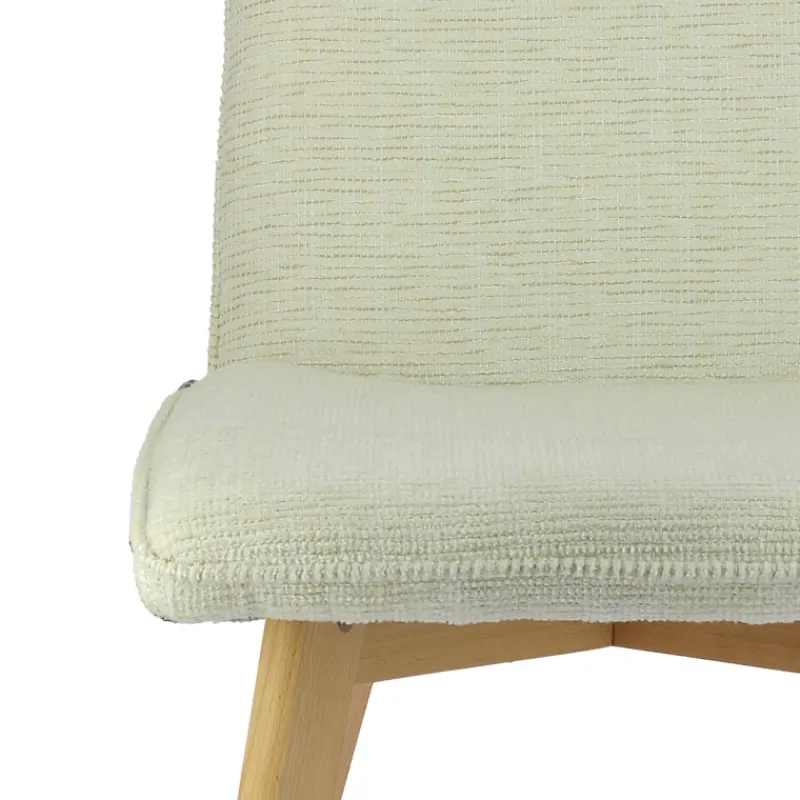 ColineChaise rembourrée en tissu avec pieds en bois* Chaise De Salle à Manger|Chaise Salon