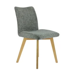 ColineChaise rembourrée en tissu avec pieds en bois* Chaise De Salle à Manger|Chaise Salon