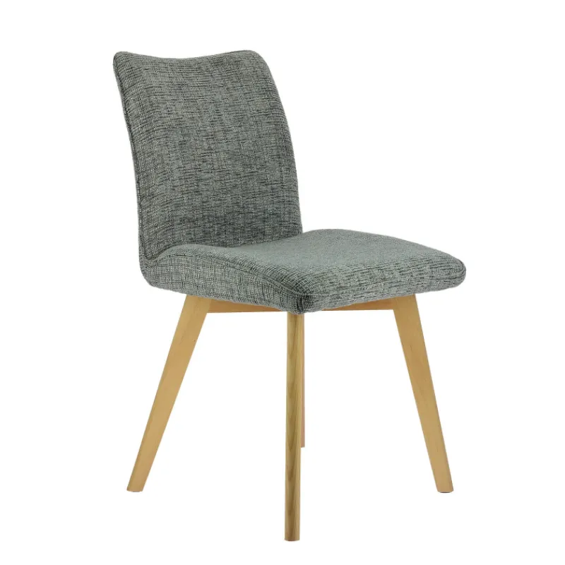 ColineChaise rembourrée en tissu avec pieds en bois* Chaise De Salle à Manger|Chaise Salon