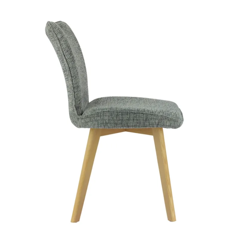 ColineChaise rembourrée en tissu avec pieds en bois* Chaise De Salle à Manger|Chaise Salon
