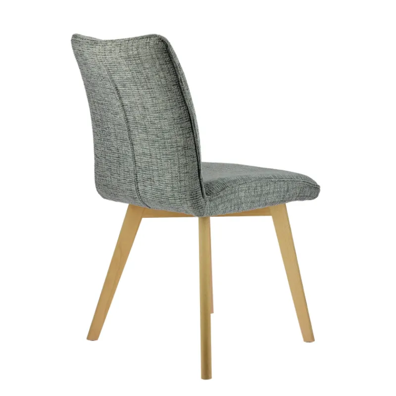 ColineChaise rembourrée en tissu avec pieds en bois* Chaise De Salle à Manger|Chaise Salon