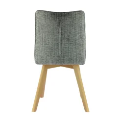 ColineChaise rembourrée en tissu avec pieds en bois* Chaise De Salle à Manger|Chaise Salon