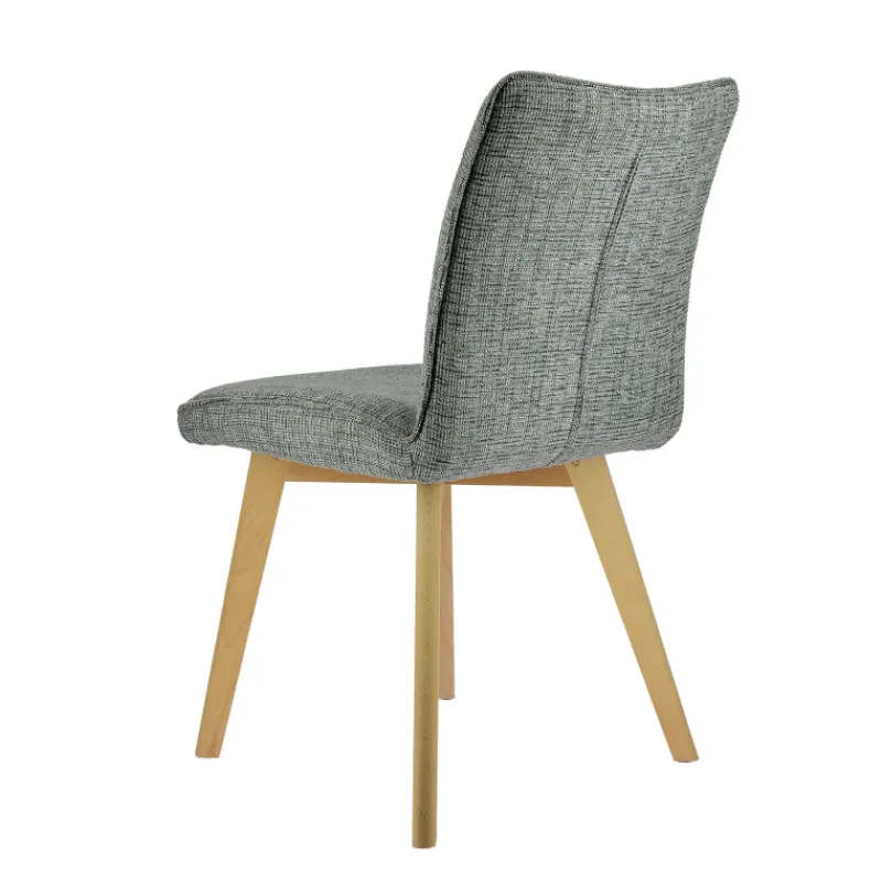 ColineChaise rembourrée en tissu avec pieds en bois* Chaise De Salle à Manger|Chaise Salon