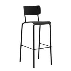 Perfecta College Tabouret de bar avec dossier style vintage* Tabouret De Bar (assise +/- 80 Cm)