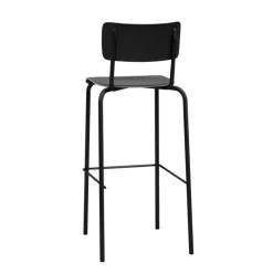 Perfecta College Tabouret de bar avec dossier style vintage* Tabouret De Bar (assise +/- 80 Cm)
