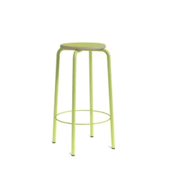 Perfecta Collège Tabouret snack vintage sans dossier bois et métal* Tabouret Snack (assise +/- 65 Cm)|Tabouret De Bar (assise +/- 80 Cm)