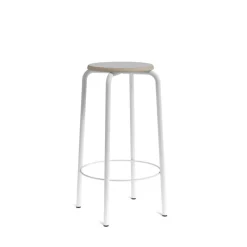 Perfecta Collège Tabouret snack vintage sans dossier bois et métal* Tabouret Snack (assise +/- 65 Cm)|Tabouret De Bar (assise +/- 80 Cm)