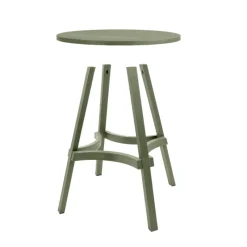 Combo Table de jardin ronde recyclée* Table De Jardin