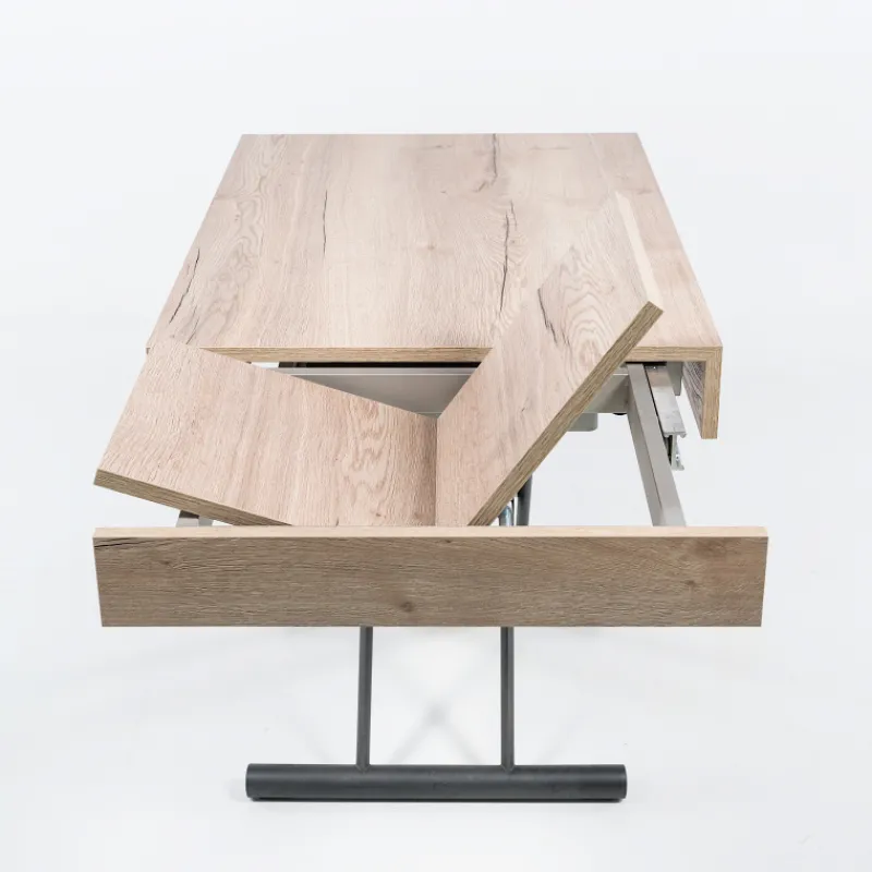 Altacom Compact Table réglable en hauteur et extensible en mélaminé* Table De Salon|Table Pour Petit Espace