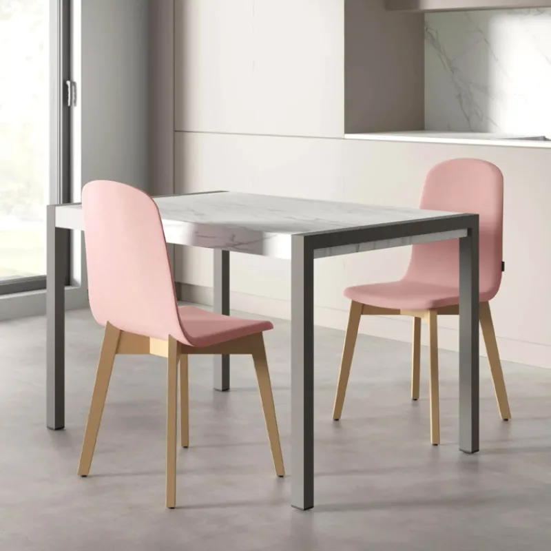 Cancio Concept métal Table en céramique extensible* Table De Cuisine
