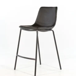 CoqueTabouret coque snack en synthétique et pieds en métal* Tabouret Snack (assise +/- 65 Cm)|Tabouret De Bar (assise +/- 80 Cm)