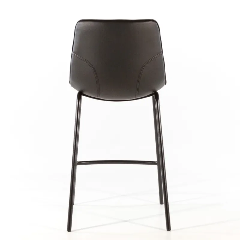 CoqueTabouret coque snack en synthétique et pieds en métal* Tabouret Snack (assise +/- 65 Cm)|Tabouret De Bar (assise +/- 80 Cm)