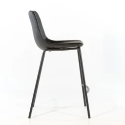 CoqueTabouret coque snack en synthétique et pieds en métal* Tabouret Snack (assise +/- 65 Cm)|Tabouret De Bar (assise +/- 80 Cm)
