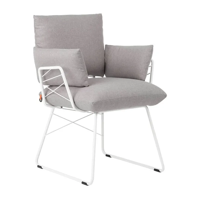 Mobitec Cosy ® Fauteuil design confortable assise en tissu et pieds en métal* Chaise De Salle à Manger|Fauteuil De Salon