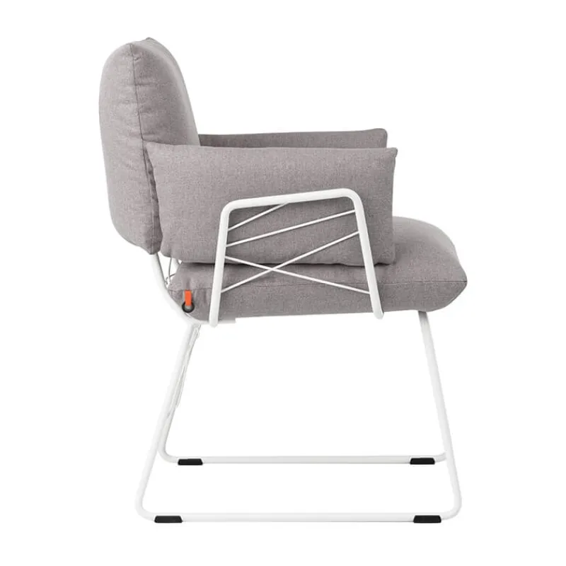 Mobitec Cosy ® Fauteuil design confortable assise en tissu et pieds en métal* Chaise De Salle à Manger|Fauteuil De Salon