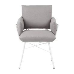 Mobitec Cosy ® Fauteuil design confortable assise en tissu et pieds en métal* Chaise De Salle à Manger|Fauteuil De Salon