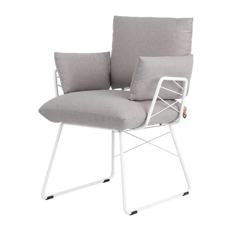 Mobitec Cosy ® Fauteuil design confortable assise en tissu et pieds en métal* Chaise De Salle à Manger|Fauteuil De Salon