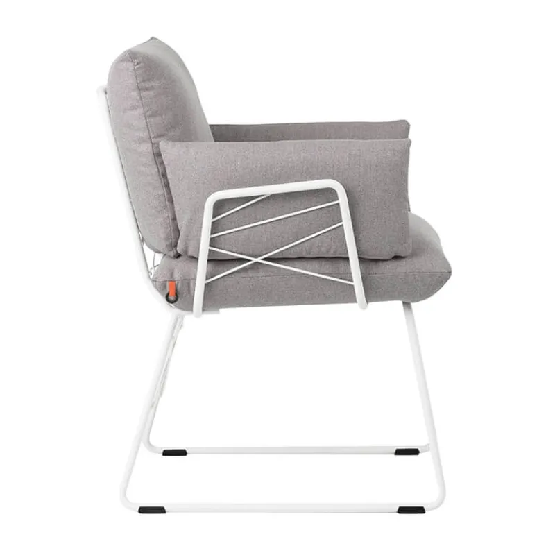 Mobitec Cosy ® Fauteuil design confortable assise en tissu et pieds en métal* Chaise De Salle à Manger|Fauteuil De Salon