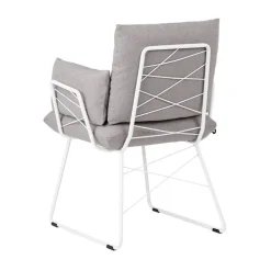 Mobitec Cosy ® Fauteuil design confortable assise en tissu et pieds en métal* Chaise De Salle à Manger|Fauteuil De Salon