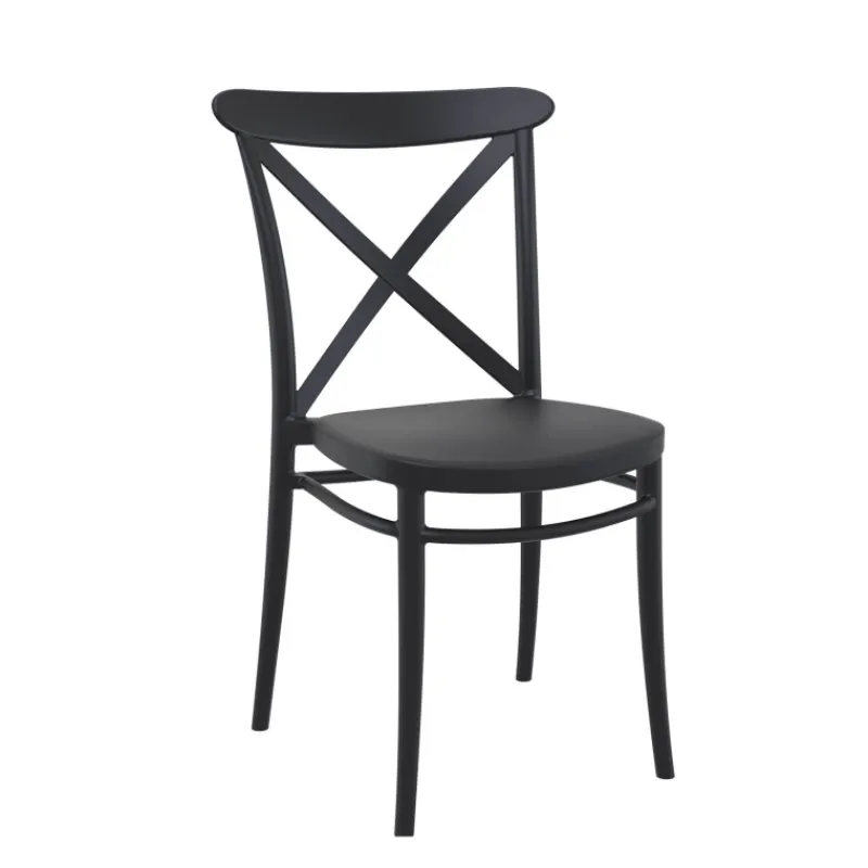 Cross Chaise de cuisine style bistrot empilable en polypropylène* Chaise De Cuisine