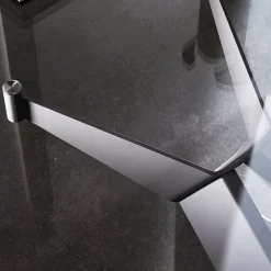 Sovet Italia Cross Sovet® Table de salle à manger design en verre et métal* Table De Salle à Manger