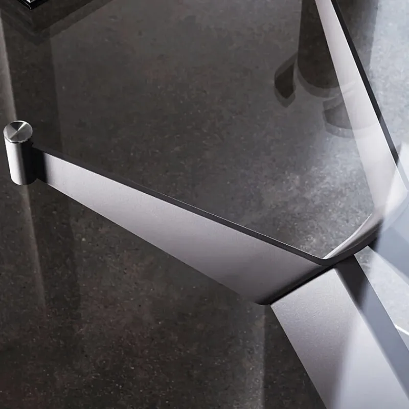 Sovet Italia Cross Sovet® Table de salle à manger design en verre et métal* Table De Salle à Manger