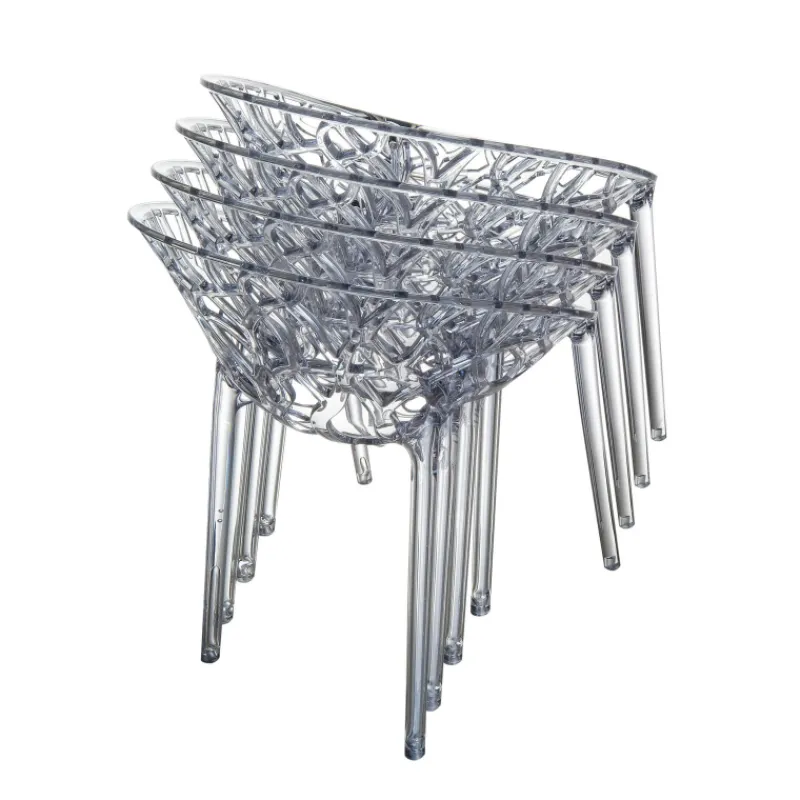 Crystal Chaise design en polycarbonate* Chaise Salon|Chaise Pour Chambre