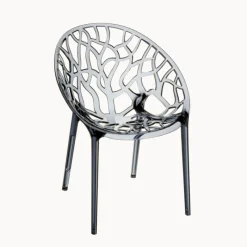 Crystal Chaise design en polycarbonate* Chaise Salon|Chaise Pour Chambre