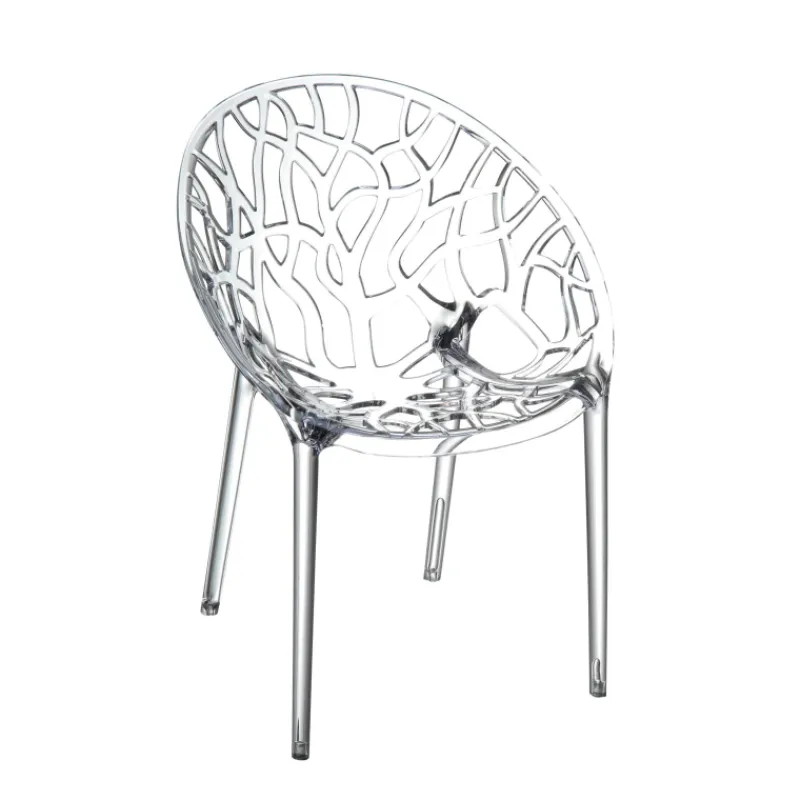 Crystal Chaise design en polycarbonate* Chaise Salon|Chaise Pour Chambre