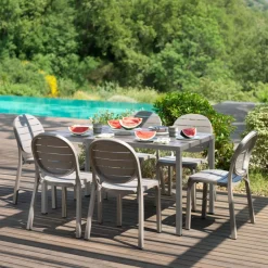 Cube Table de jardin rectangulaire réglable en hauteur fabriquée en Italie* Table De Jardin
