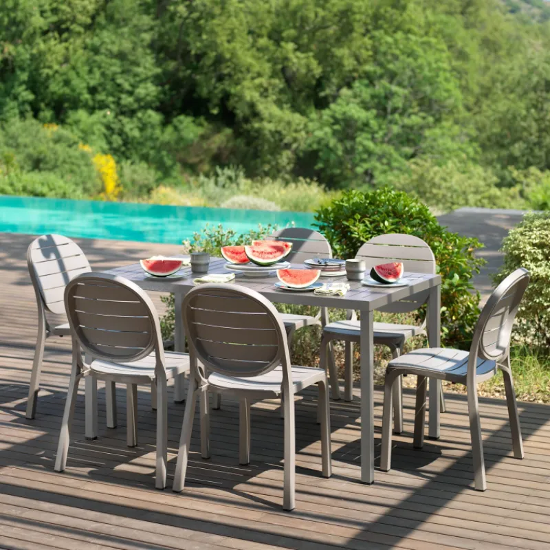Cube Table de jardin rectangulaire réglable en hauteur fabriquée en Italie* Table De Jardin