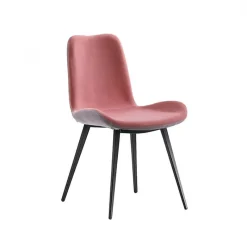 Midj Dalia ® Chaise moderne bicolore en tissu et pieds en métal* Chaise De Salle à Manger|Chaise Salon