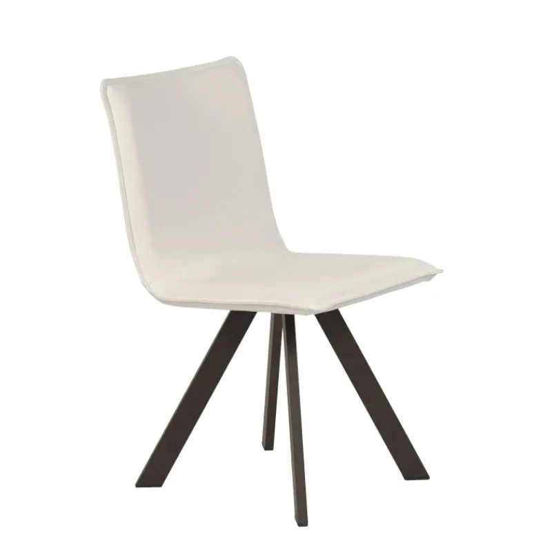 Mobliberica Denia Moblibérica® Chaise moderne en synthétique et métal* Chaise De Salle à Manger