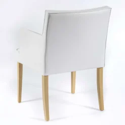 Sessio Diem Fauteuil contemporain rembourré en synthétique pieds en bois* Chaise De Cuisine|Chaise De Salle à Manger