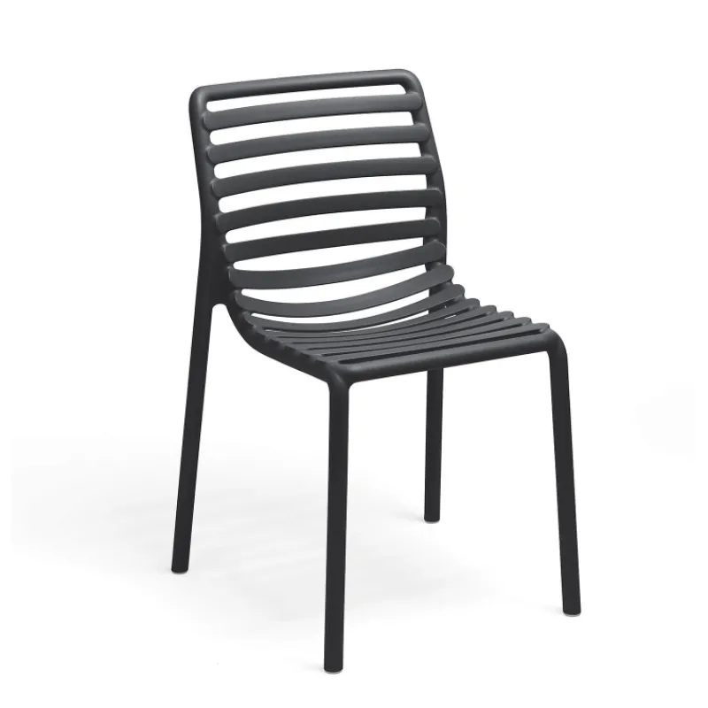 Doga bistrot Chaise de jardin design empilable sans accoudoirs de fabrication italienne* Chaise De Jardin
