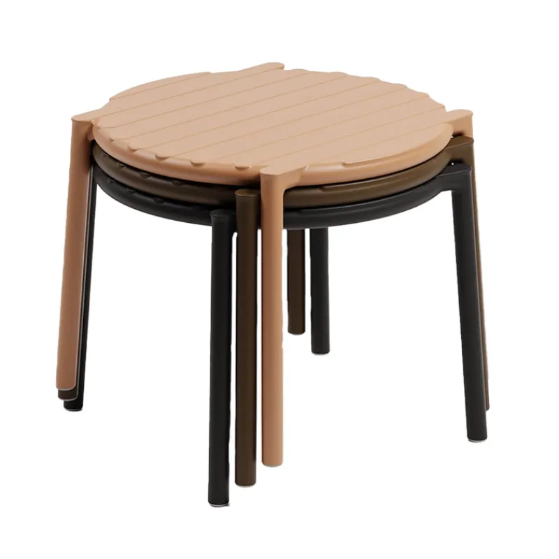 Doga Table basse de jardin ronde empilable fabriquée en Italie* Table De Jardin