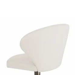 Peressini Doris P Tabouret pivotant et réglable en hauteur en synthétique et métal chromé* Tabouret Snack (assise +/- 65 Cm)|Tabouret De Bar (assise +/- 80 Cm)