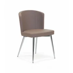 Peressini Doris S Chaise de séjour en synthétique et métal* Chaise De Cuisine|Chaise De Salle à Manger